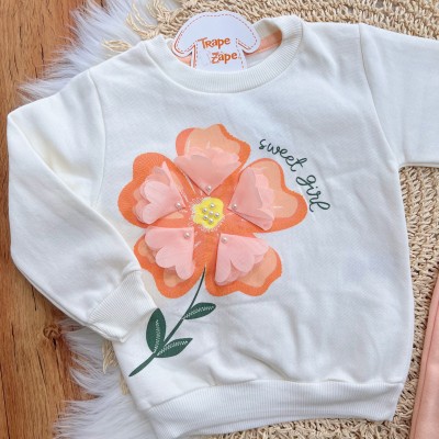 Conj. Casaco Sweet Girl e Calça de Moletom - Rose